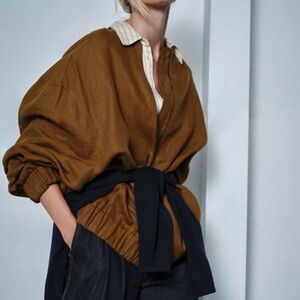 NWT ZARA 100% linen jacket